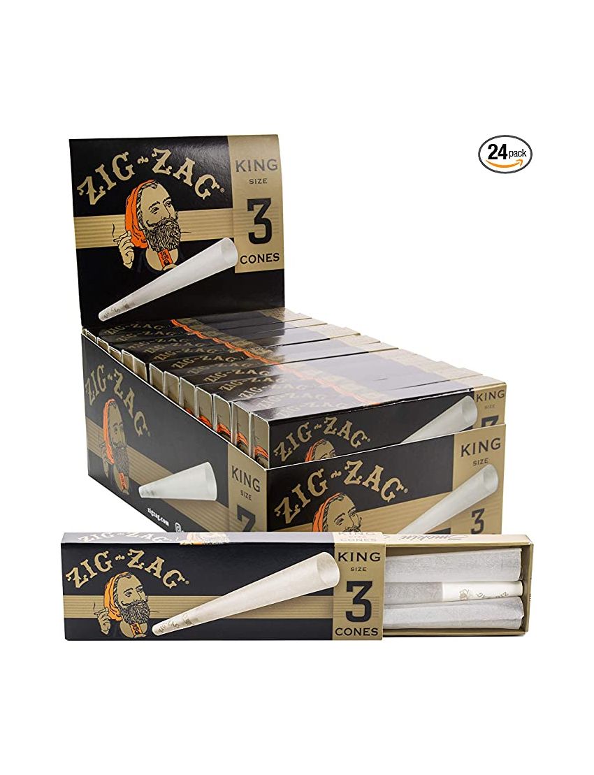 ZIG ZAG PAPER CONE KING SIZE 3/24