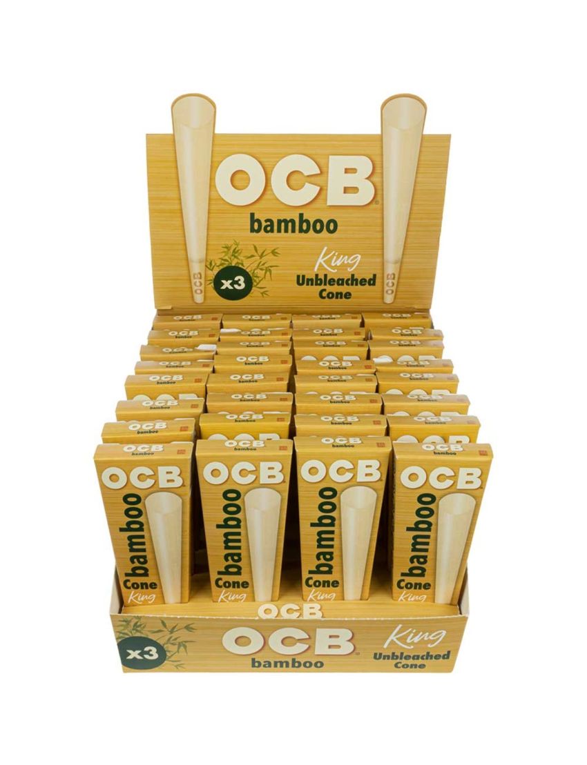 OCB BAMBOO CONE KING SIZE 3 PACK