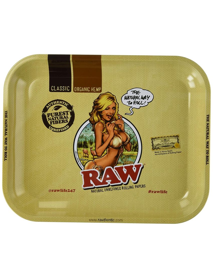 RAW GIRL LARGE ROLLING TRAY