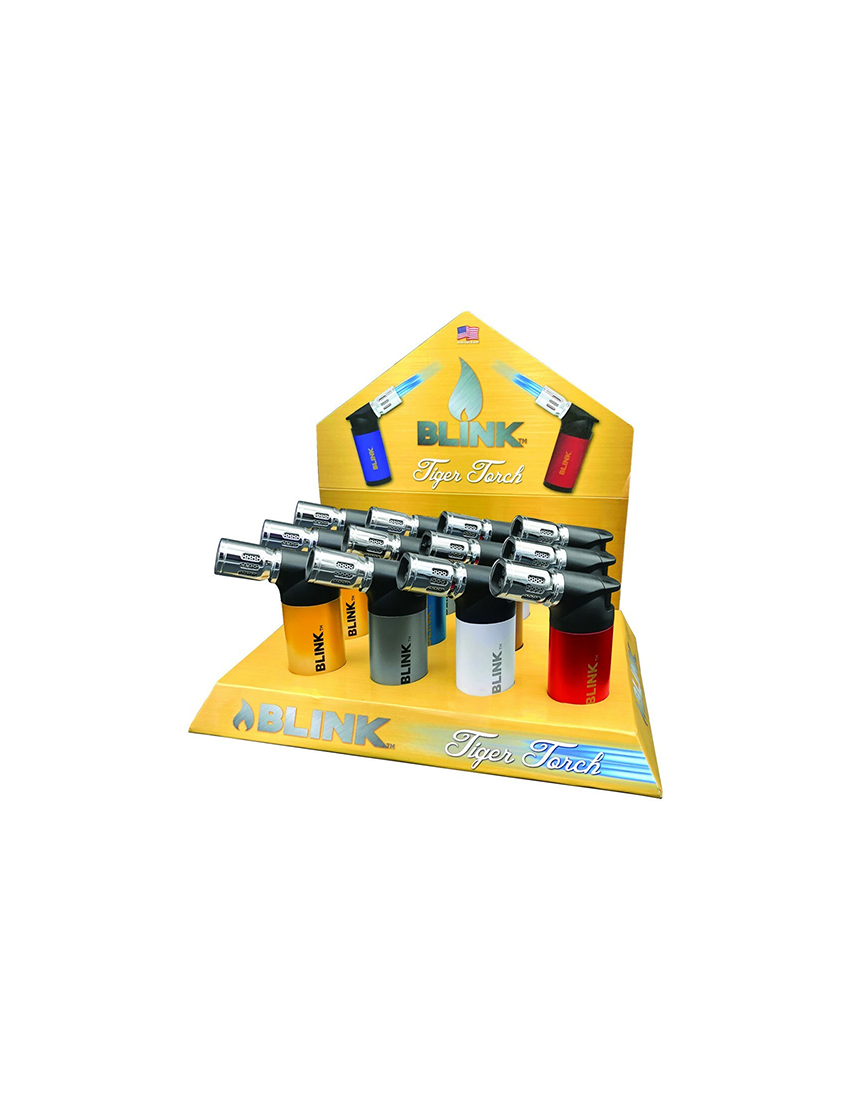 BLINK TIGER FOUR FLAME TORCH - 12 BOX PER DISPLAY