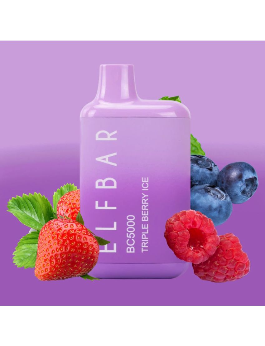 ELF BAR BC5000 5% RECHARGEABLE DISPOSABLE DEVICE - 5000 PUFFS - 10 PACK