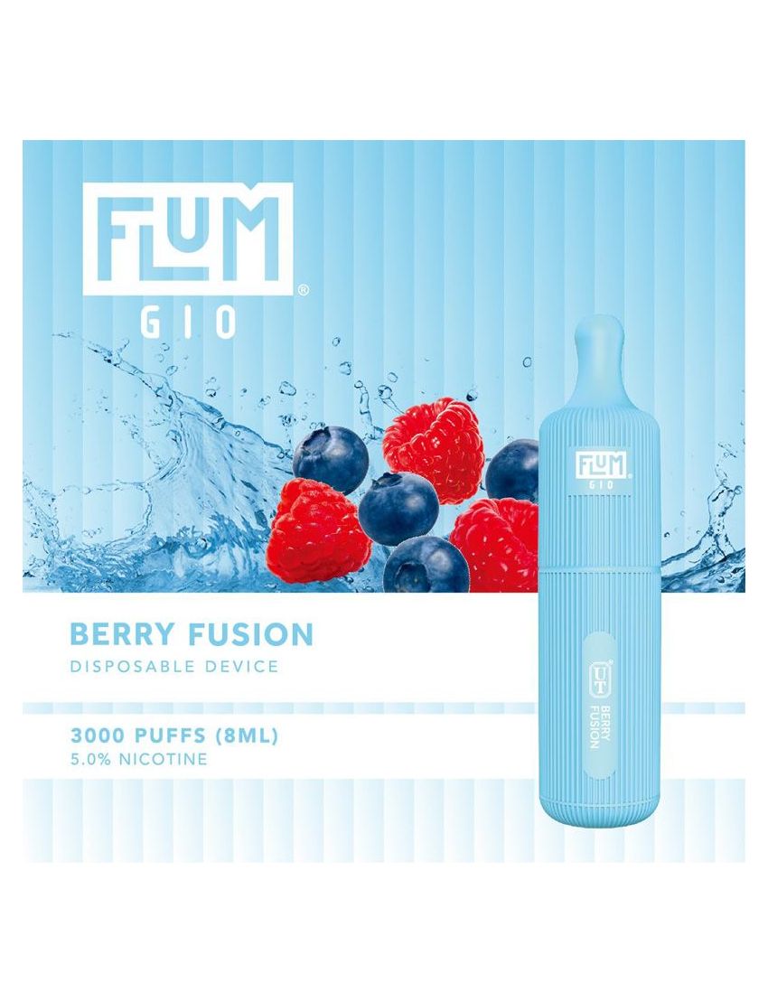 FLUM GIO 5% DISPOSABLE DEVICE - 3000 PUFFS - 10 PACK