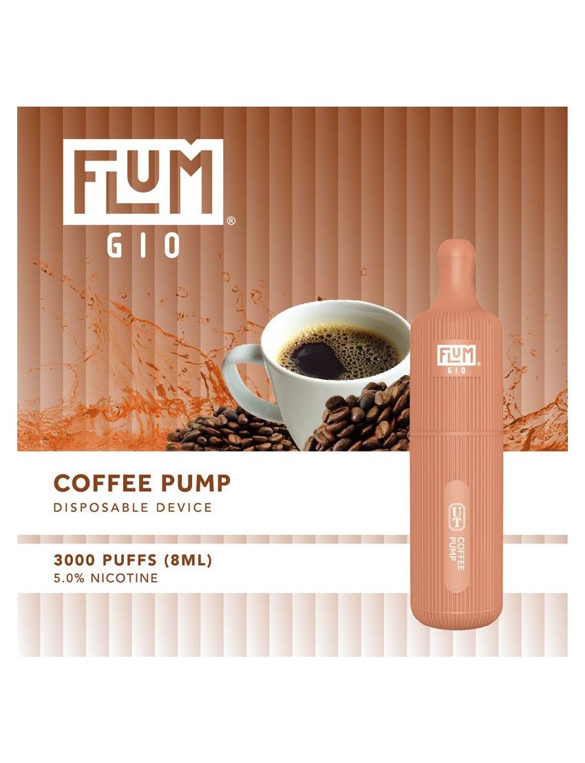 FLUM GIO 5% DISPOSABLE DEVICE - 3000 PUFFS - 10 PACK