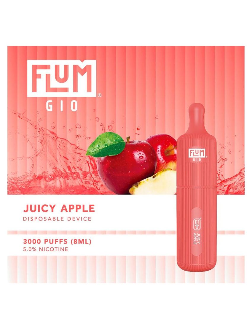 FLUM GIO 5% DISPOSABLE DEVICE - 3000 PUFFS - 10 PACK