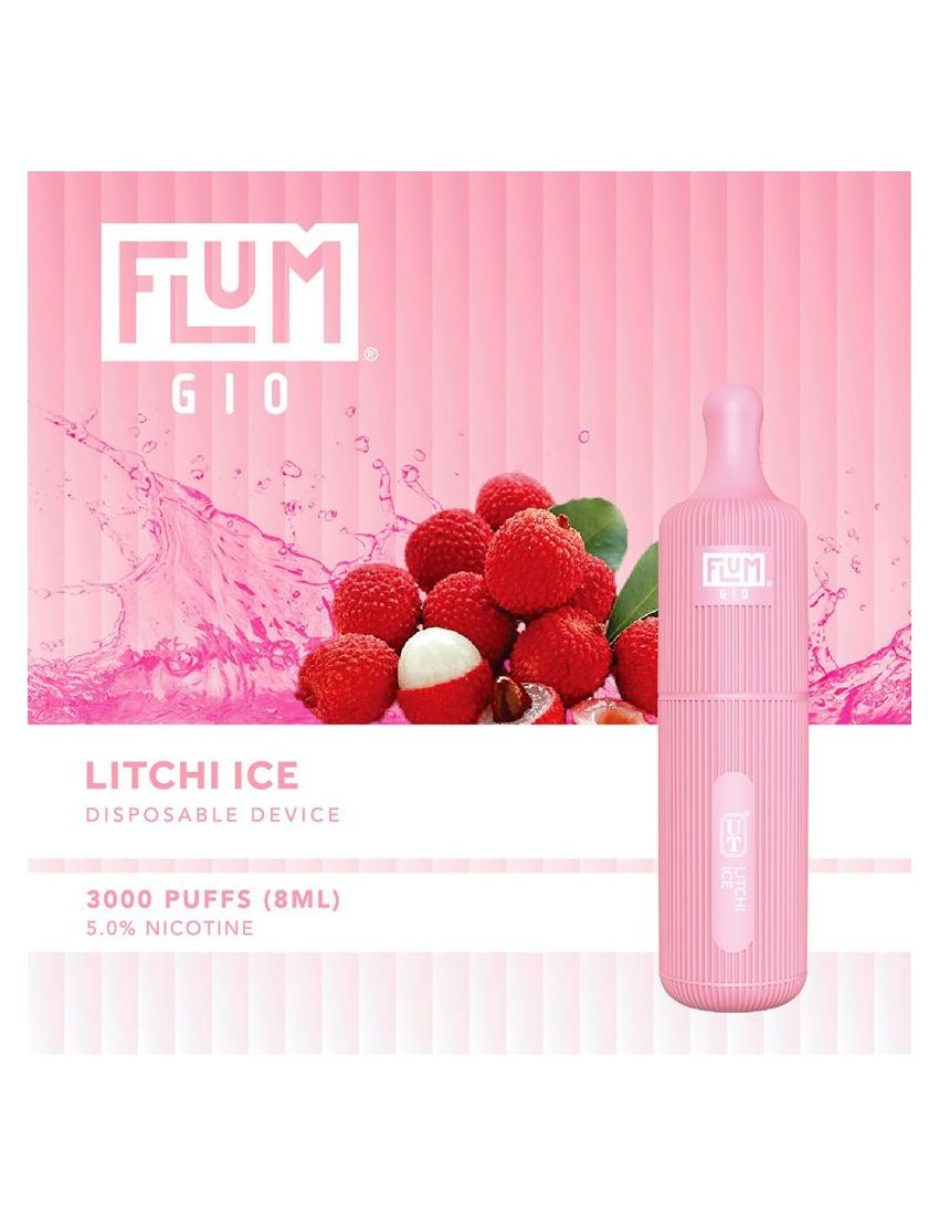 FLUM GIO 5% DISPOSABLE DEVICE - 3000 PUFFS - 10 PACK