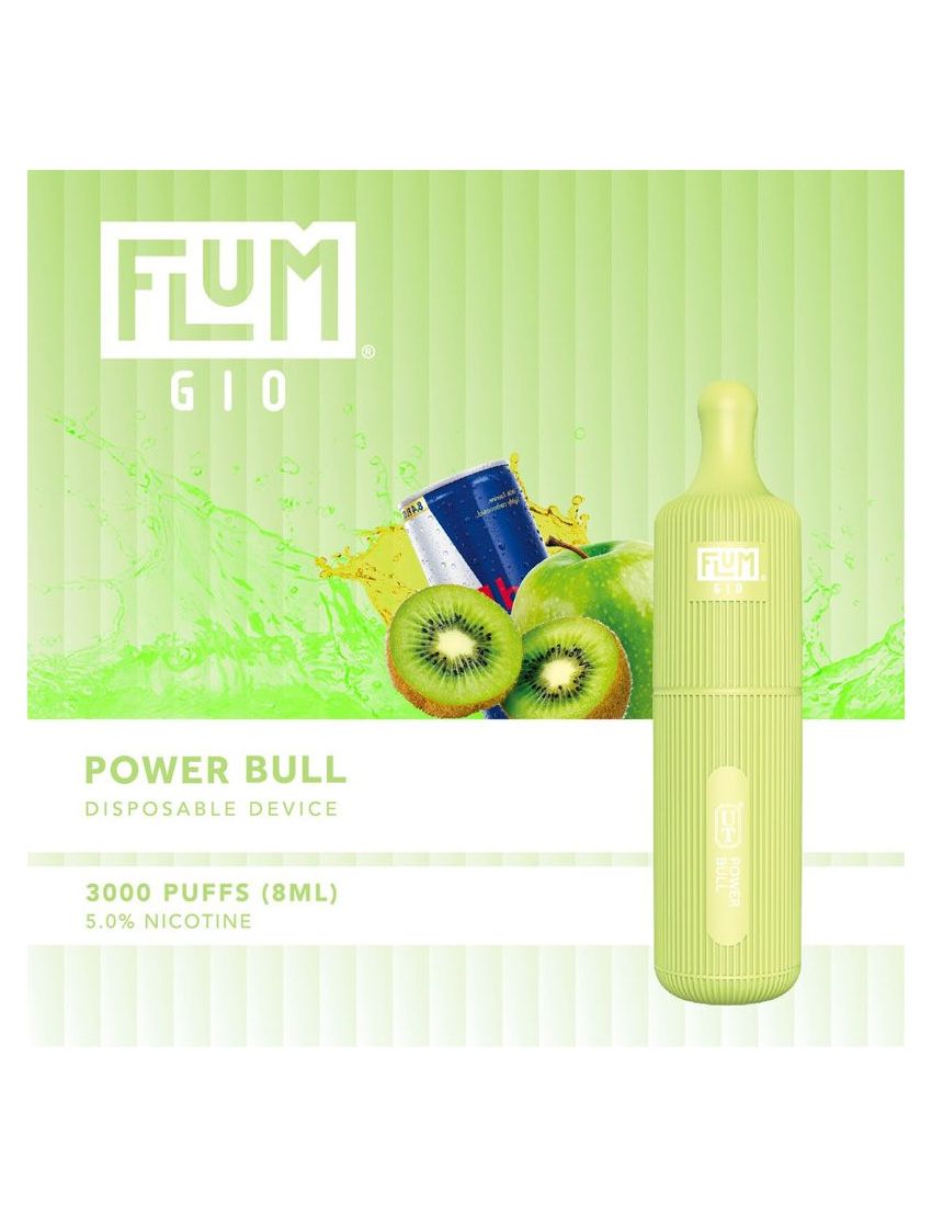 FLUM GIO 5% DISPOSABLE DEVICE - 3000 PUFFS - 10 PACK