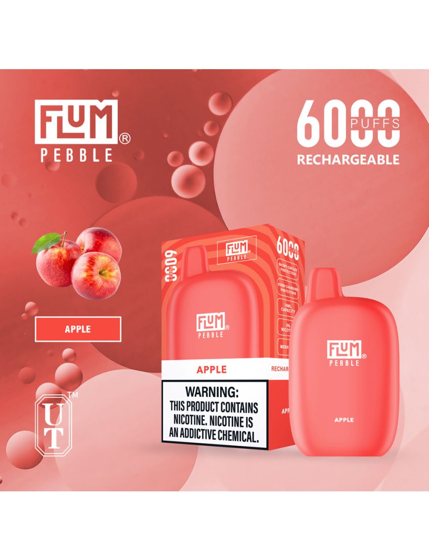 FLUM PEBBLE DISPOSABLE DEVICE 5% 6000 PUFFS 10PK
