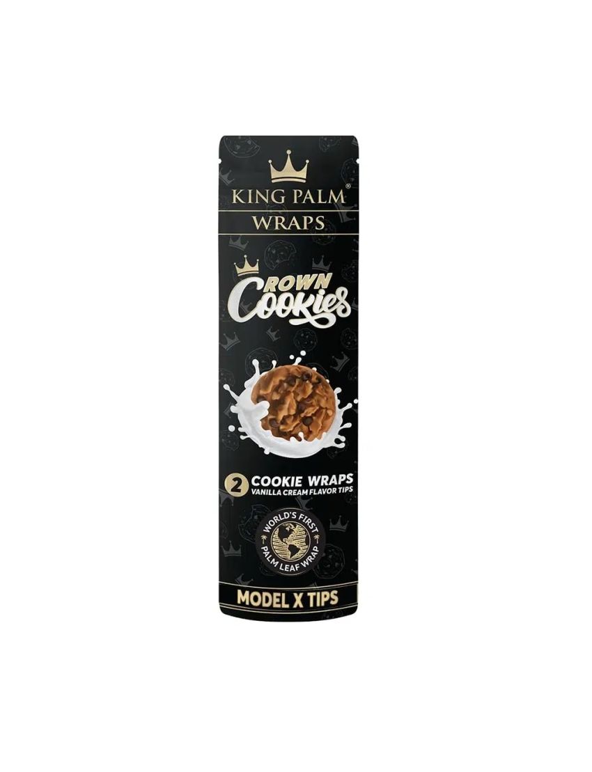 KING PALM LEAF WRAP CROWN COOKIES 2/15pk