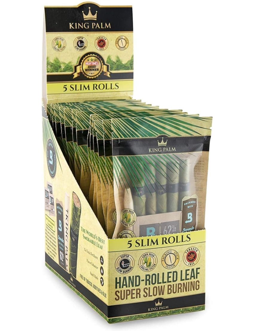 KING PALM ROLLIES POUCH 5 PK 15 CT