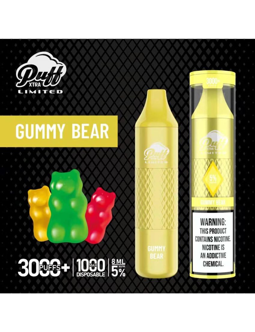 PUFF XTRA LIMITED 5% DISPOSABLE 3000 PUFFS 10PK