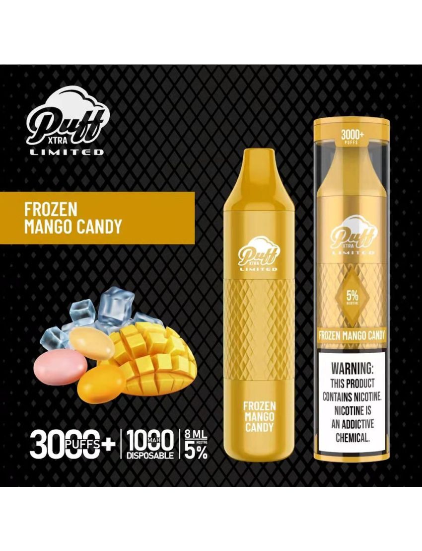 PUFF XTRA LIMITED 5% DISPOSABLE 3000 PUFFS 10PK