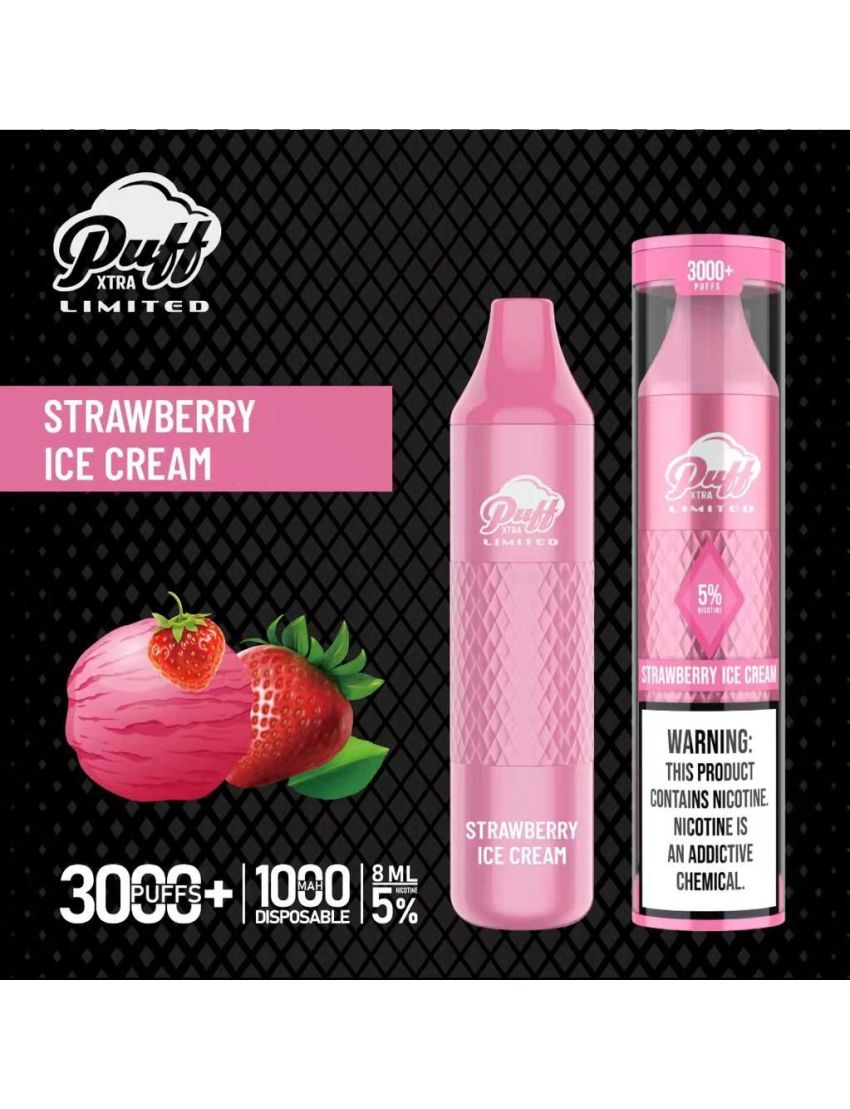 PUFF XTRA LIMITED 5% DISPOSABLE 3000 PUFFS 10PK