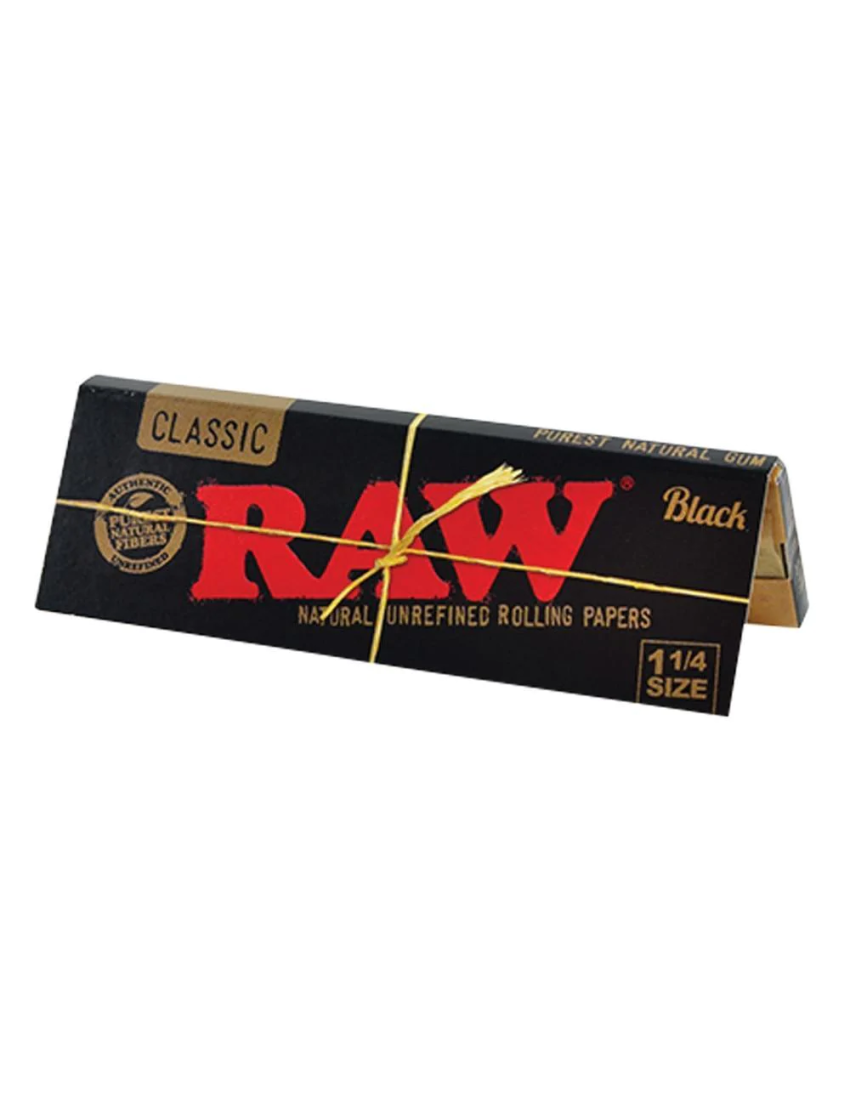 RAW BLACK 1 1/4 PAPER