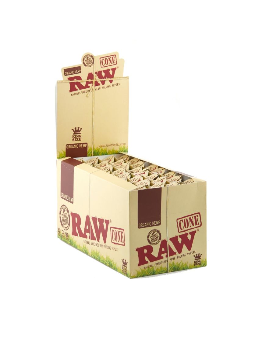 RAW CONE ORGANIC KING SIZE - 32/3 PACK