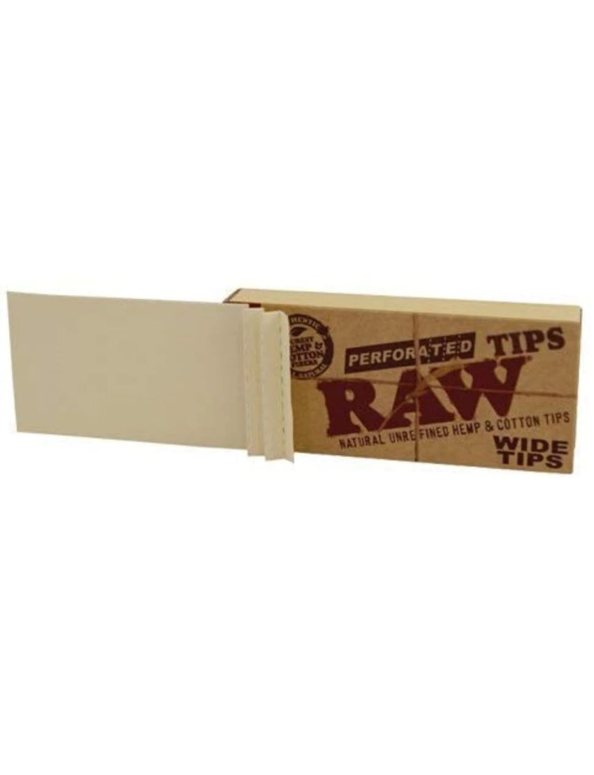 RAW CLASSIC PERFORATED WIDE TIPS -  50/BX
