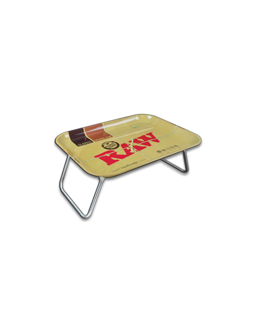 RAW DINNER LAP ROLLING TRAY W/ STAND
