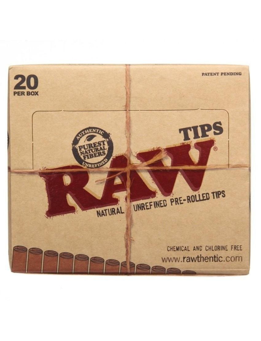 RAW PRE ROLLED TIPS 20 CT