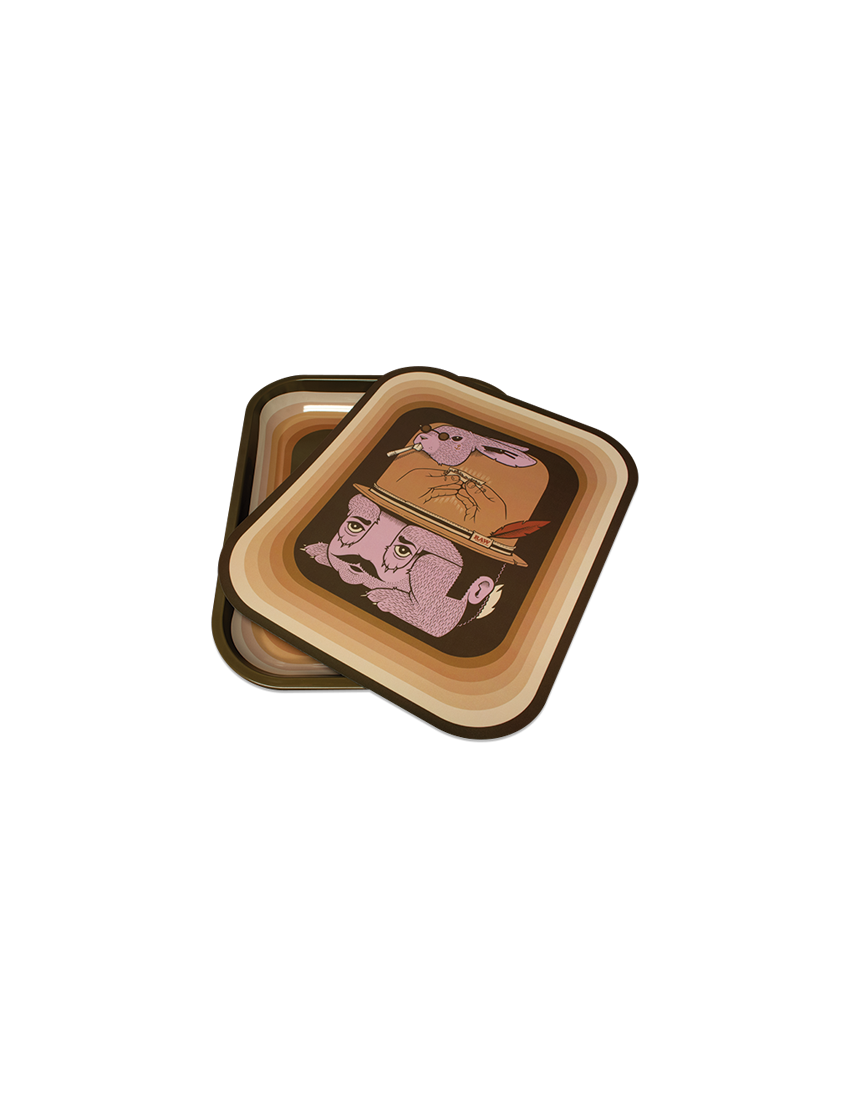 RAW TRAY FISH ARTIST DESIGN METAL LARGE