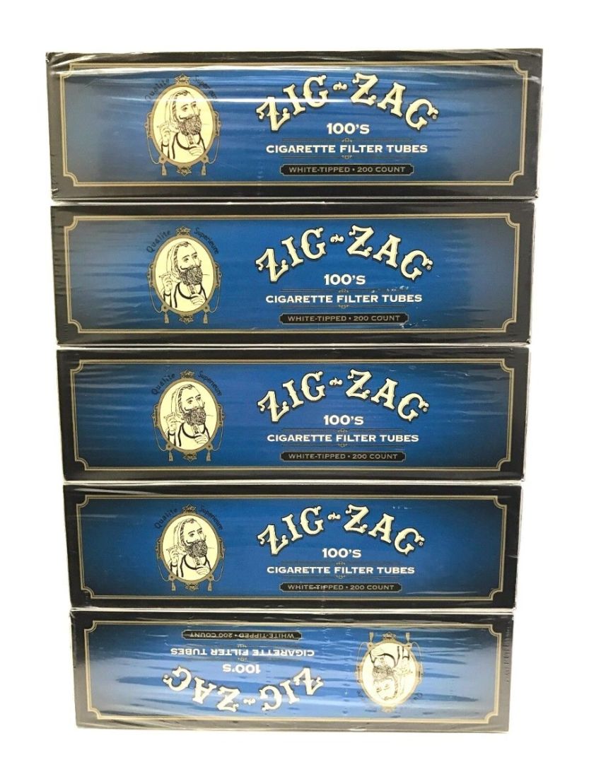 ZIG ZAG BLUE 100'S TUBE 5PK