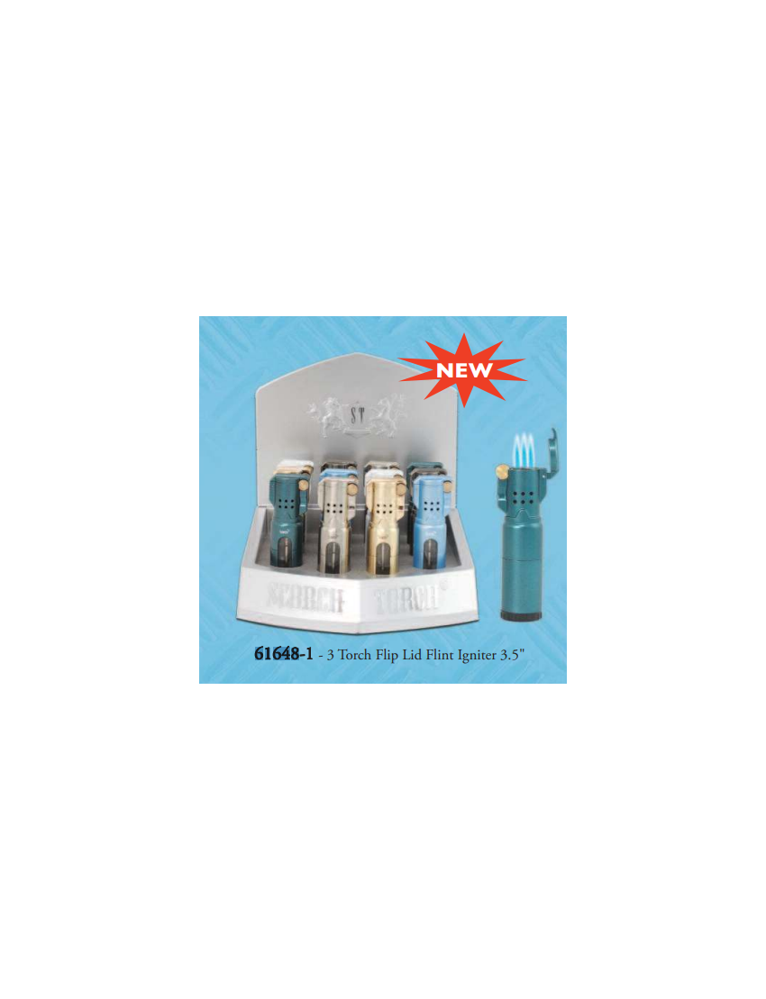 SCORCH TORCH SET 61648-1 TURBO FLIP 12 CT