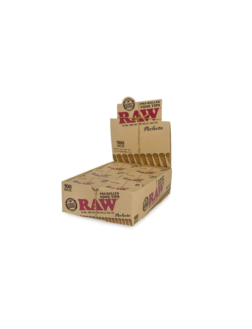 RAW PRE-ROLLED CONE TIPS PERFECTO 6 CT