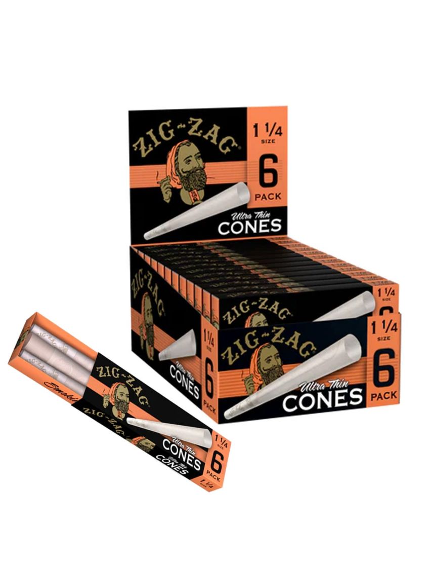 ZIG ZAG PAPER CONE 1 1/4 SIZE - 6/24