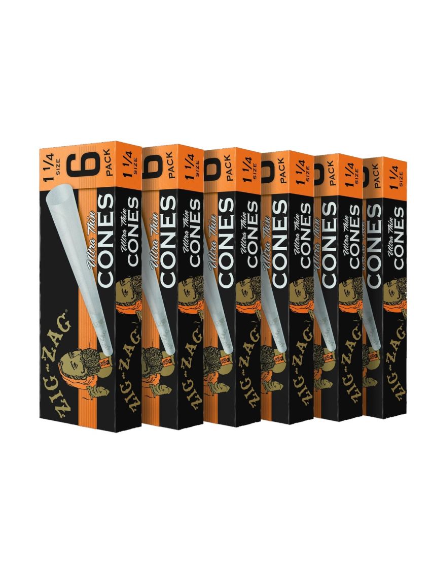 ZIG ZAG PAPER CONE 1 1/4 SIZE - 6/24