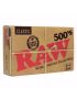 RAW CLASSIC PAPER 1 1/4 500 BLOCK - 20 CT