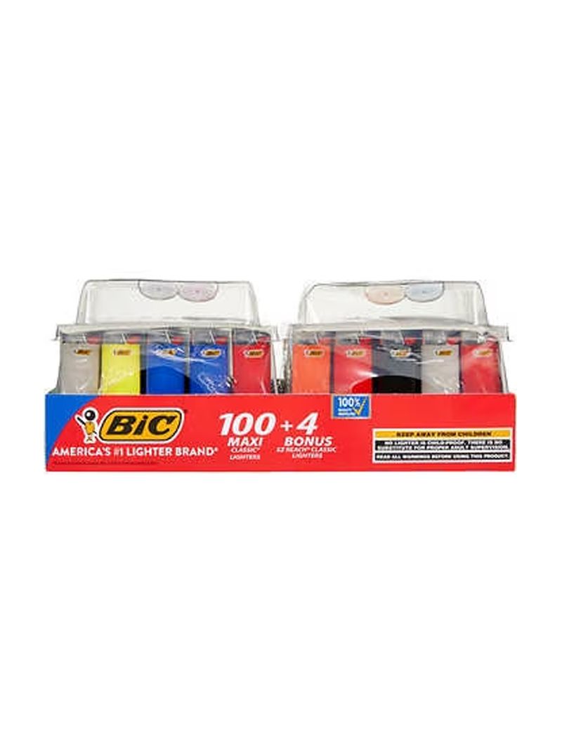 BIC CLASSIC 100 + 4 LIGHTERS VALUE PACK