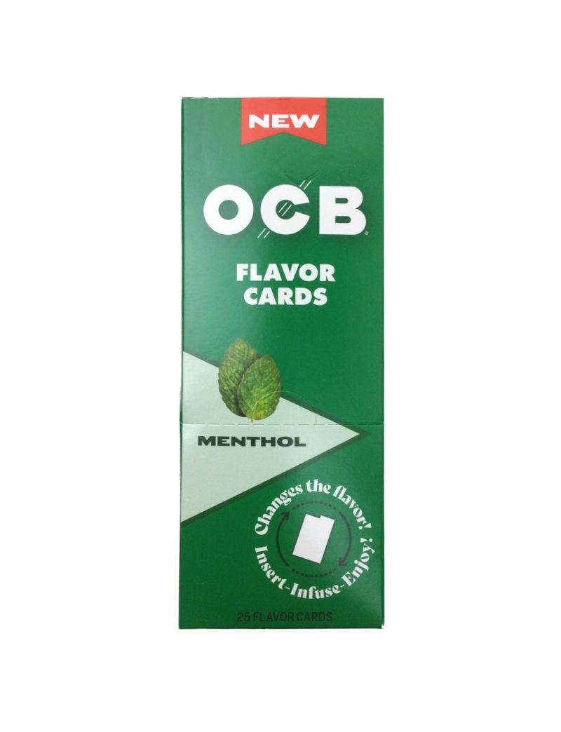 OCB FLAVOR CARD MENTHOL 25 CT