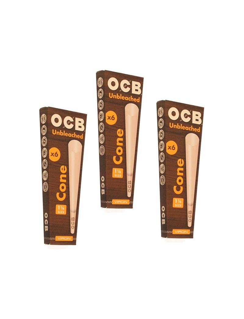 OCB VIRGIN CONE KING SIZE 3 PACK