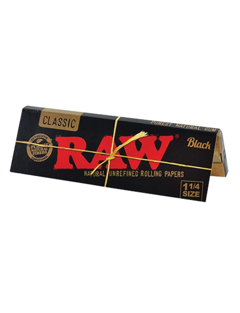 RAW BLACK 1 1/4 PAPER