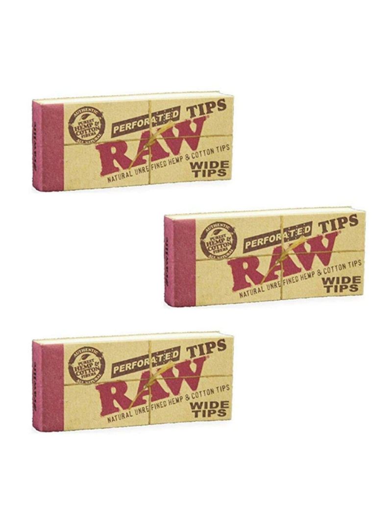 RAW CLASSIC PERFORATED WIDE TIPS -  50/BX