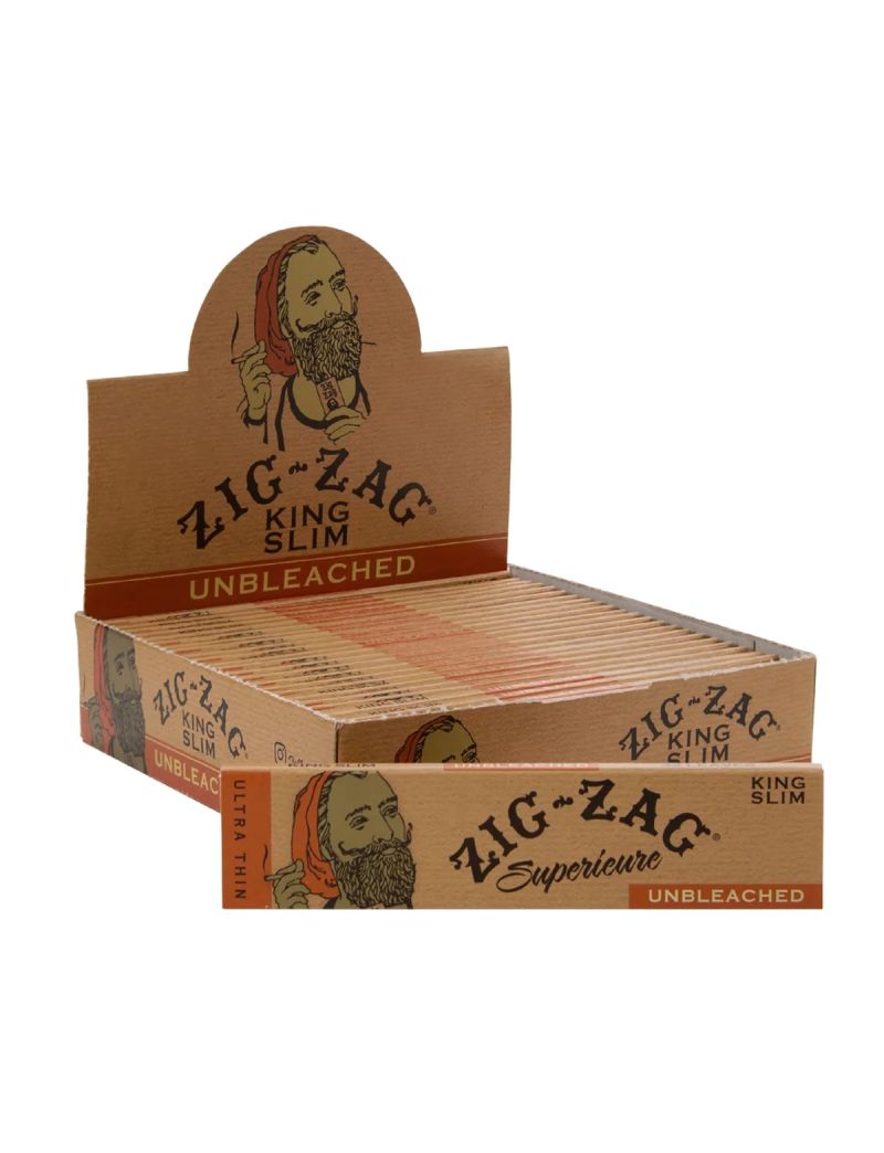 ZIG ZAG UNBLEACHED KING SLIM PAPER