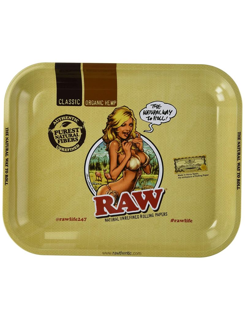 RAW GIRL LARGE ROLLING TRAY