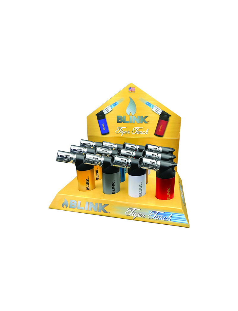 BLINK TIGER FOUR FLAME TORCH - 12 BOX PER DISPLAY