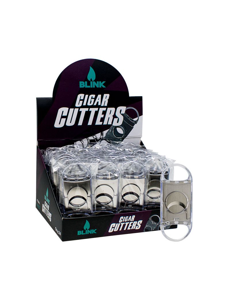 BLINK PLASTIC CLEAR CIGAR CUTTER 24 CT