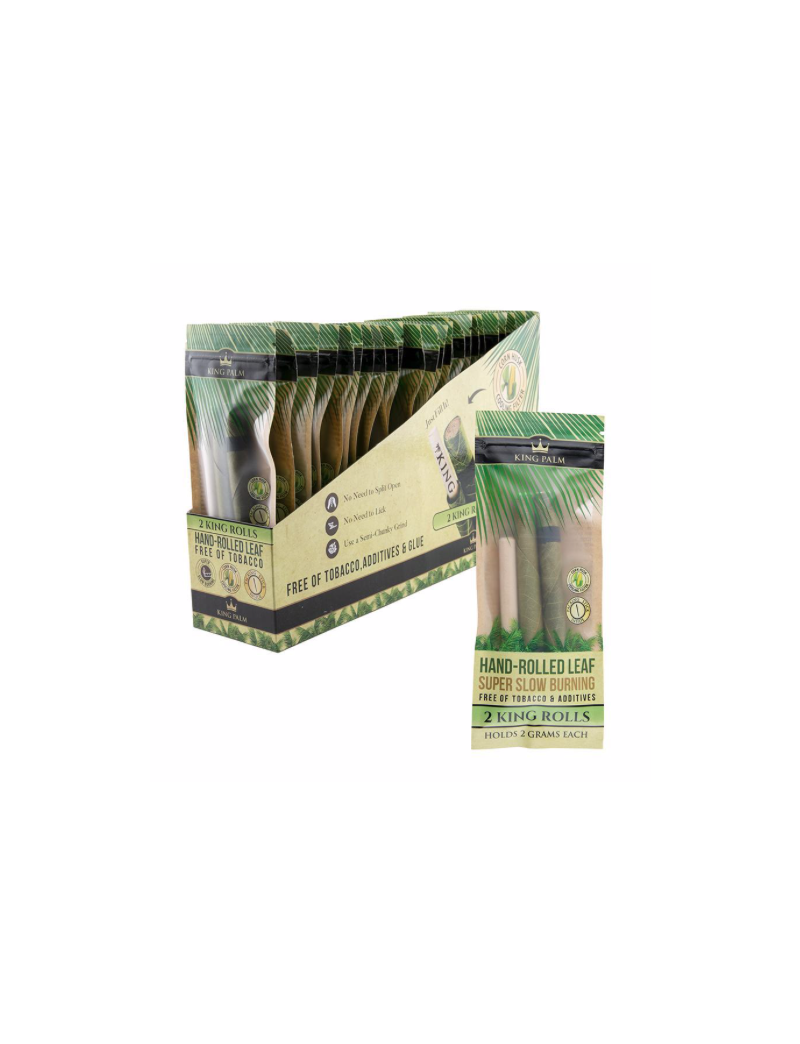 KING PALM KING PRE ROLLED 2 PK POUCH - 24 CT