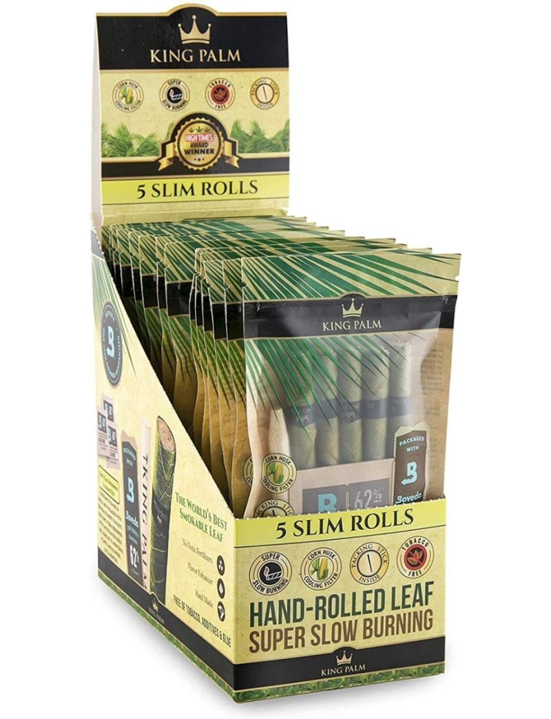 KING PALM ROLLIES POUCH 5 PK 15 CT