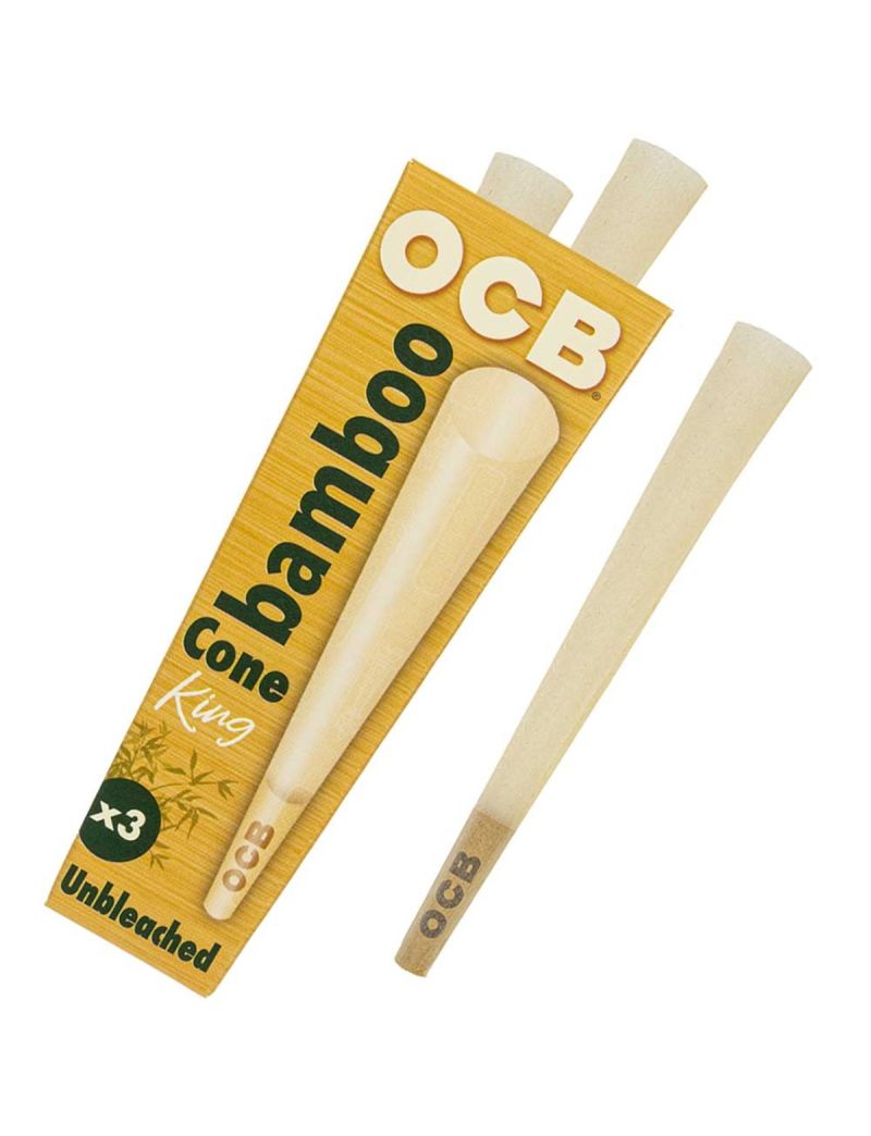 OCB BAMBOO CONE KING SIZE 3 PACK