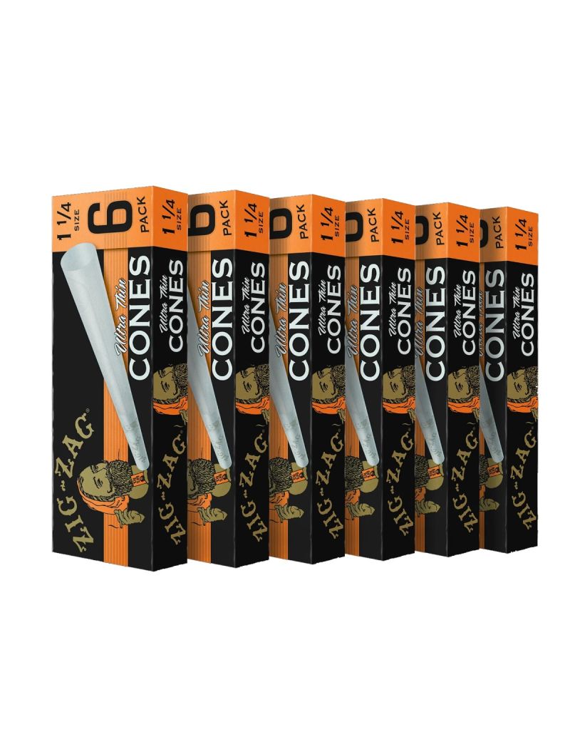 ZIG ZAG PAPER CONE 1 1/4 SIZE - 6/24