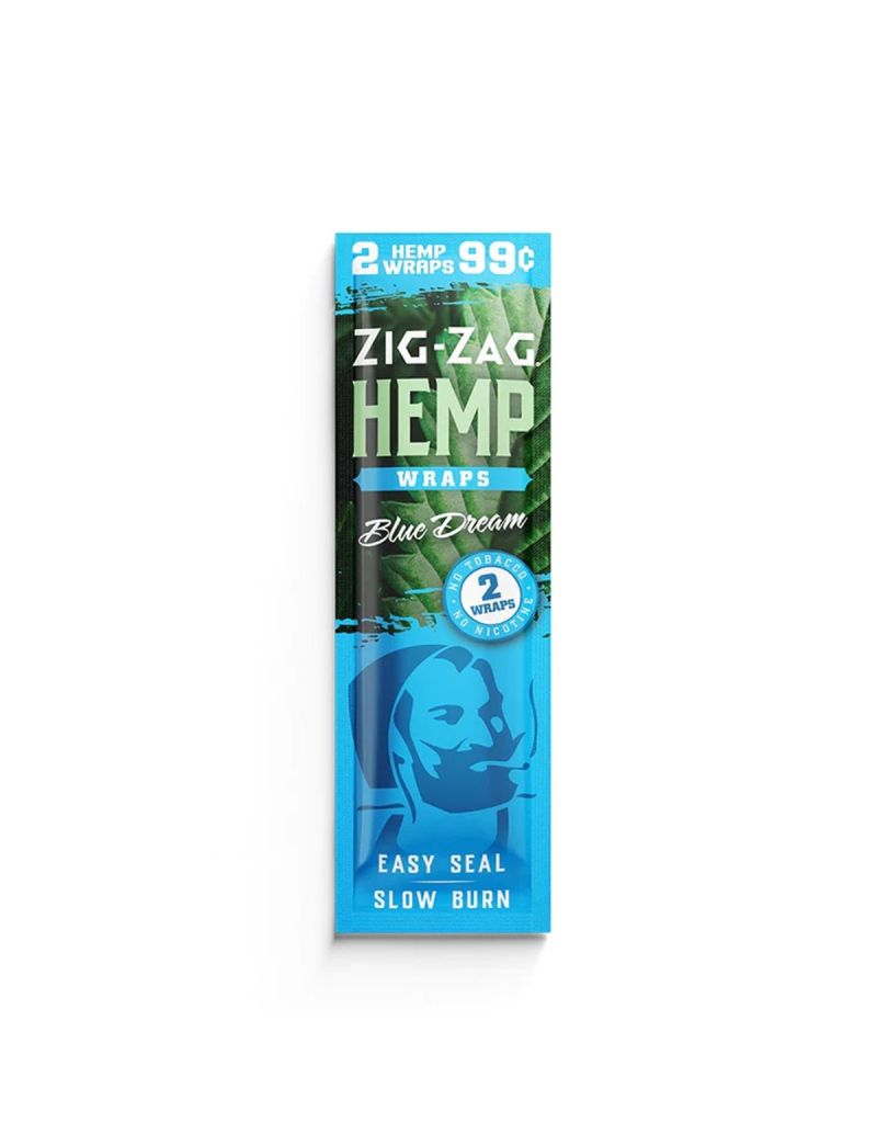 ZIG ZAG HEMP WRAP 2/.99 BLUE DREAM